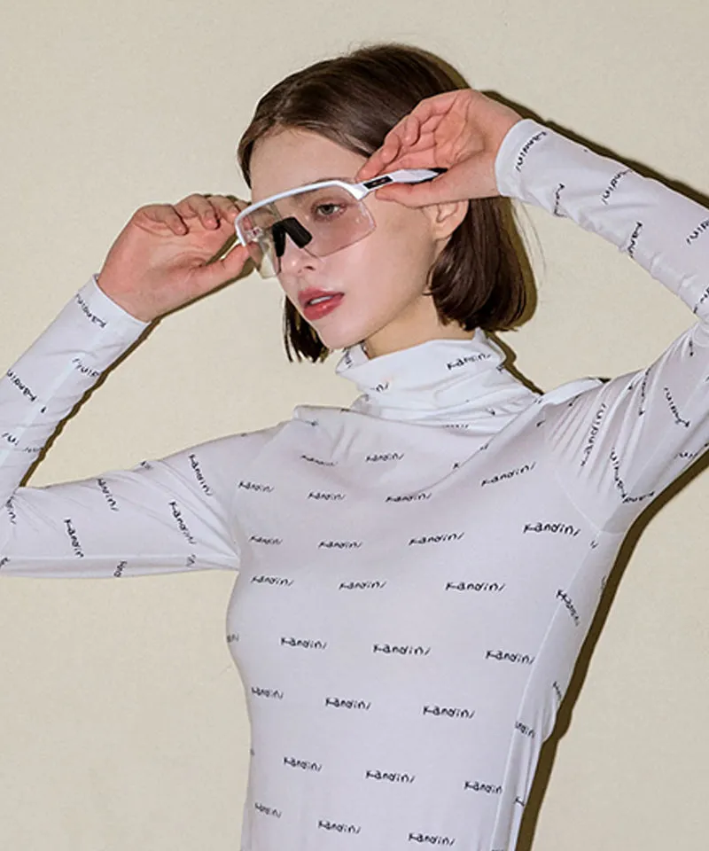 KANDINI Logo High-necked Tee - Ivory