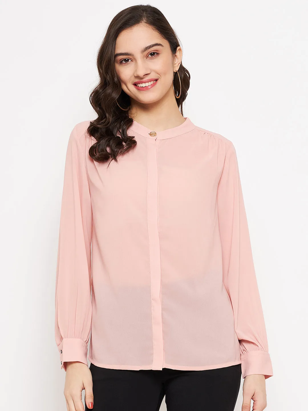Madame High Neck Solid Top
