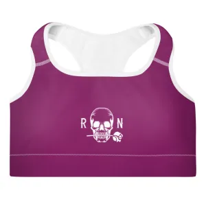Padded Sports Bra Eggplant