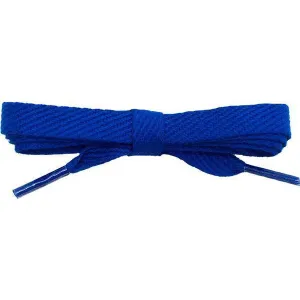 Wholesale Cotton Flat 3/8" - Royal Blue (12 Pair Pack) Shoelaces